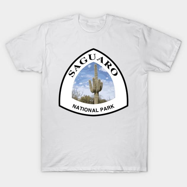 Saguaro National Park shield T-Shirt by nylebuss